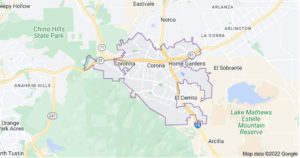 Map of Corona for Local Photographer