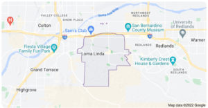 Map of Loma Linda Photographer