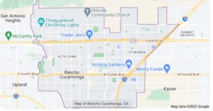 Map of Rancho Cucamonga Photographer